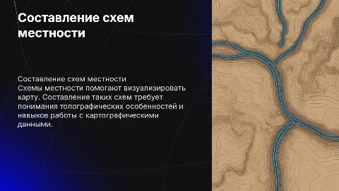 Составление схем местности по карте
