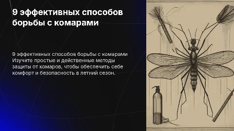 9 способов борьбы с комарами