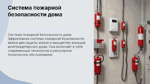 система пожарной безопасности многоквартирного дома