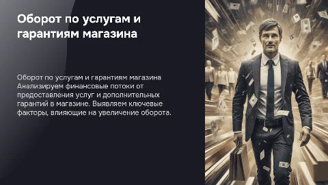 Оборот магазина по услугам и доп гарантиям