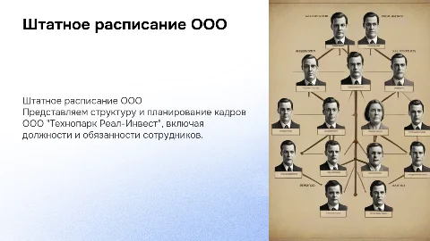 Штатное расписание ООО"Технопарк Реал-Инвест"