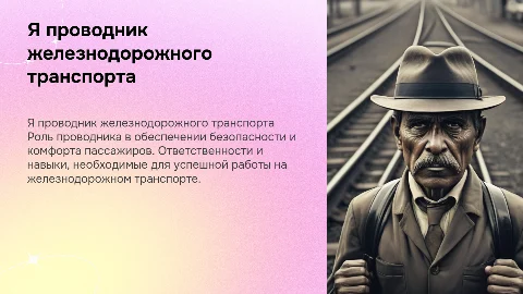 Я проводник железнодорожного транспорта