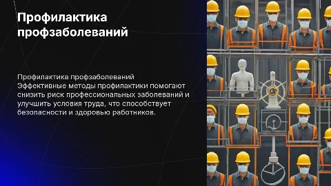 Методы профилактики профессиональных заболеваний и их роль