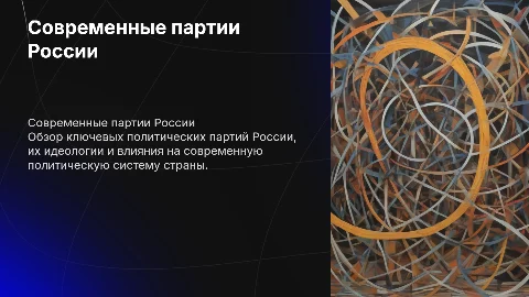 современные партии россии