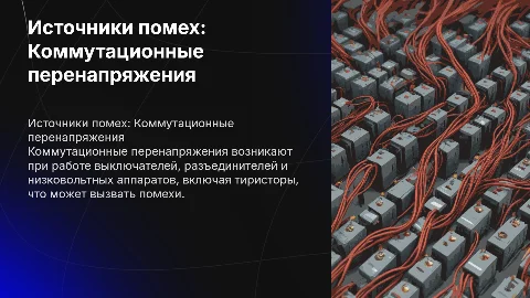 Источники помех: коммутационные перенапряжения в электросетях