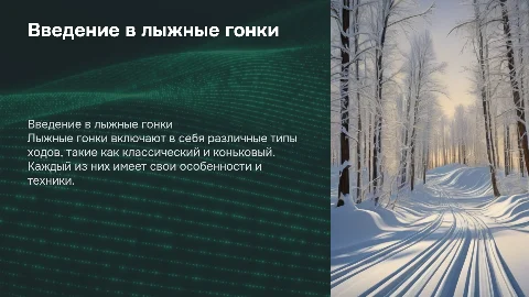 Лыжные гонки типы ходов
