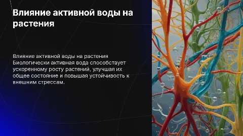 Влияние биологически активной воды на рост растений