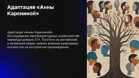 Лингвокультурная адаптация «Анны Карениной» на английский и китайский