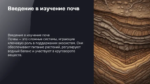Почвы