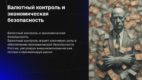 Валютный контроль как инструмент экономической безопасности