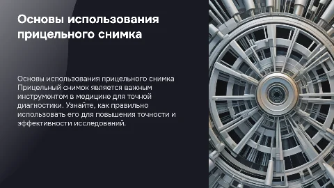Правильное пользование прицельным снимком