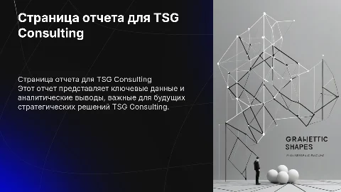 Страница отчета для TSG Consulting