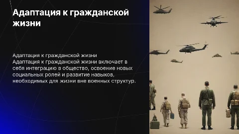 «Адаптация к гражданской жизни»