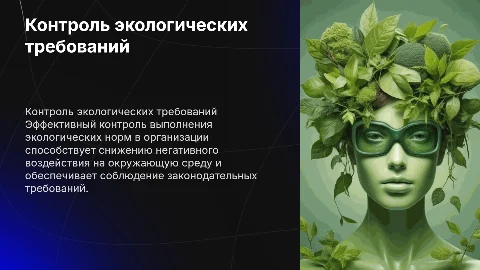 Контроль выполнения требований в охране окружающей среды