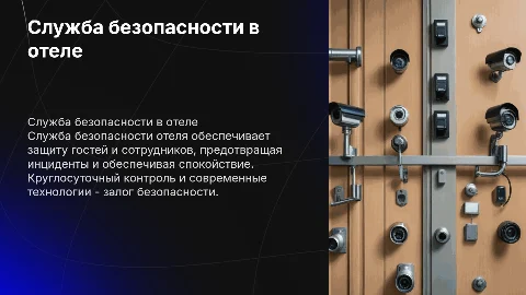 Служба безопасности отеля