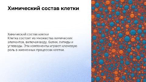химический состав клетки