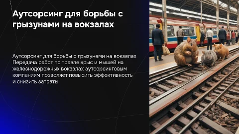 Аутсорсинг дератизации на железнодорожных вокзалах