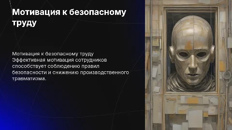 Мотивация работников на безопасный труд и охрану труда
