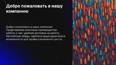 Презентация для представления компании на кафедре