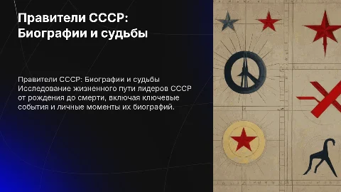 Правители СССР: их биографии от рождения до смерти