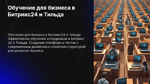 Обучение для компаний в Битрикс24 и Тильда