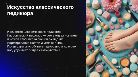 классический педикюр