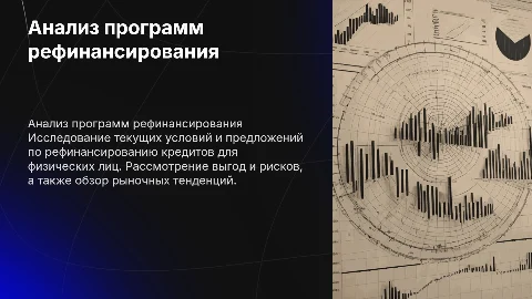 Анализ программ рефинансирования кредитов физических лиц