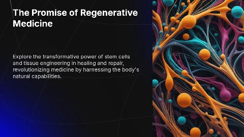 Презентация: The Promise of Regenerative Medicine: Stem Cell Insights