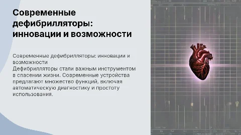 ВОЗМОЖНОСТИ СОВРЕМЕННЫХ ДЕФИБРИЛЛЯТОРОВ