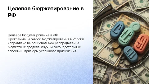Целевое бюджетирование в России: законодательство и примеры