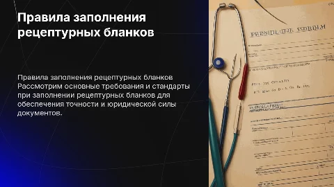 правила заполнения рецептурных бланков
