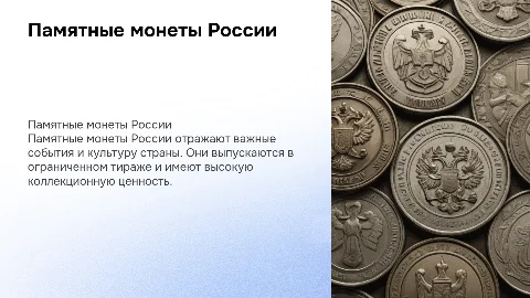 Памятные монеты России