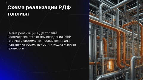 схема реализации РДФ топлива в теплоноситель