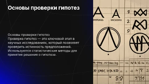 Проверка гипотез