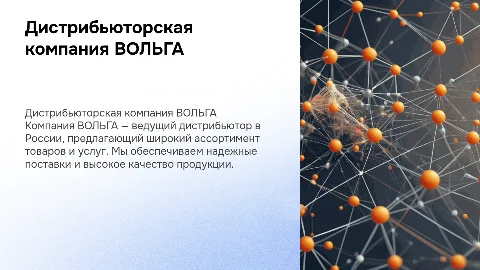Дистрибьюторская русская компания ВОЛЬГА