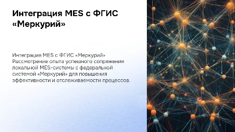 Опыт интеграции MES-системы с ФГИС «Меркурий»