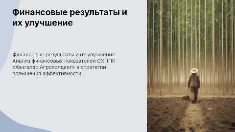 Финансовые результаты и пути их улучшения в агробизнесе