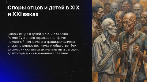 Конфликт отцов и детей в романе Тургенева