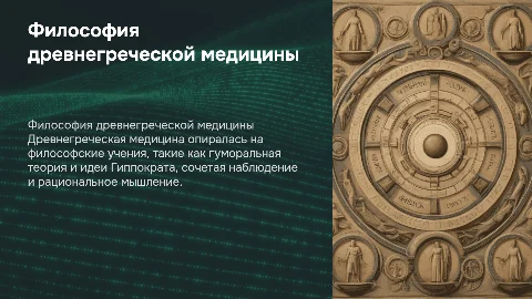Философские основы древнегреческой медицины