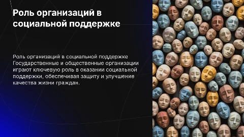 Роль государственных и общественных организаций в социальной поддержке