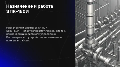 назначение устройство работа эпк - 150 и