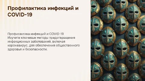 Профилактика инфекционных заболеваний и COVID-19