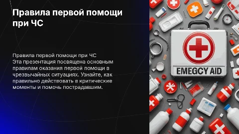 правила оказания первой помощи при чс