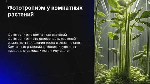 фототропизм: реакции комнатных растений на свет