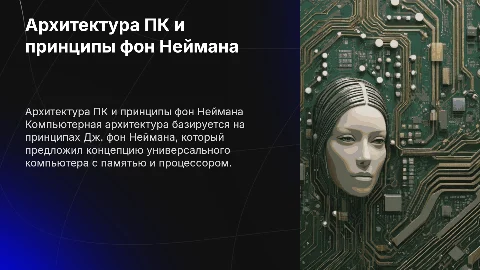 Компьютер (ПК). Архитектура ПК. Принципы Дж. Фон Неймана