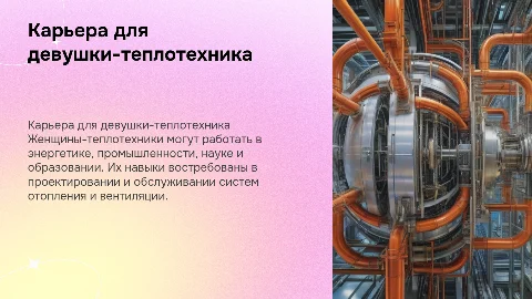 кем может работать девушка теплотехник