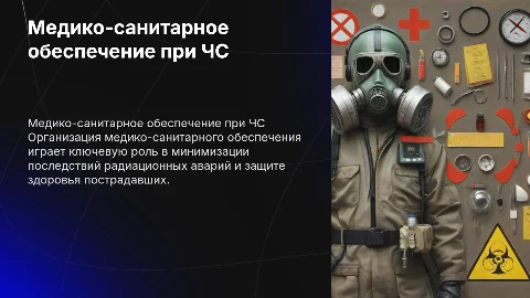 Организация медико-санитарного обеспечения при радиационных авариях