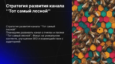 Стратегия развития YouTube канала "Тот самый лесной"