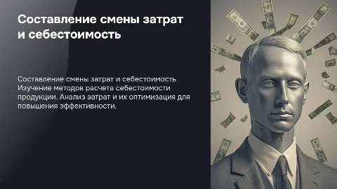 Составление смены затрат и калькулирование себестоимости