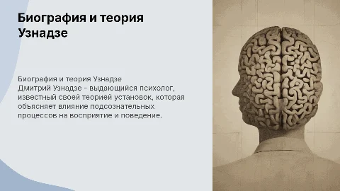 Узнадзе Д Н биография и его теория установок